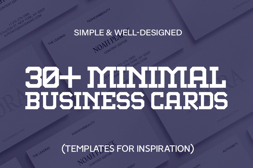 Simple Minimal Business Card Designs: Elegant & Professional Ideas