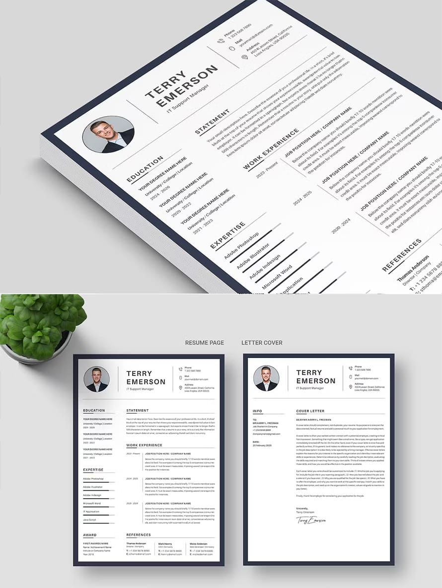 Minimal Cv Resume Template