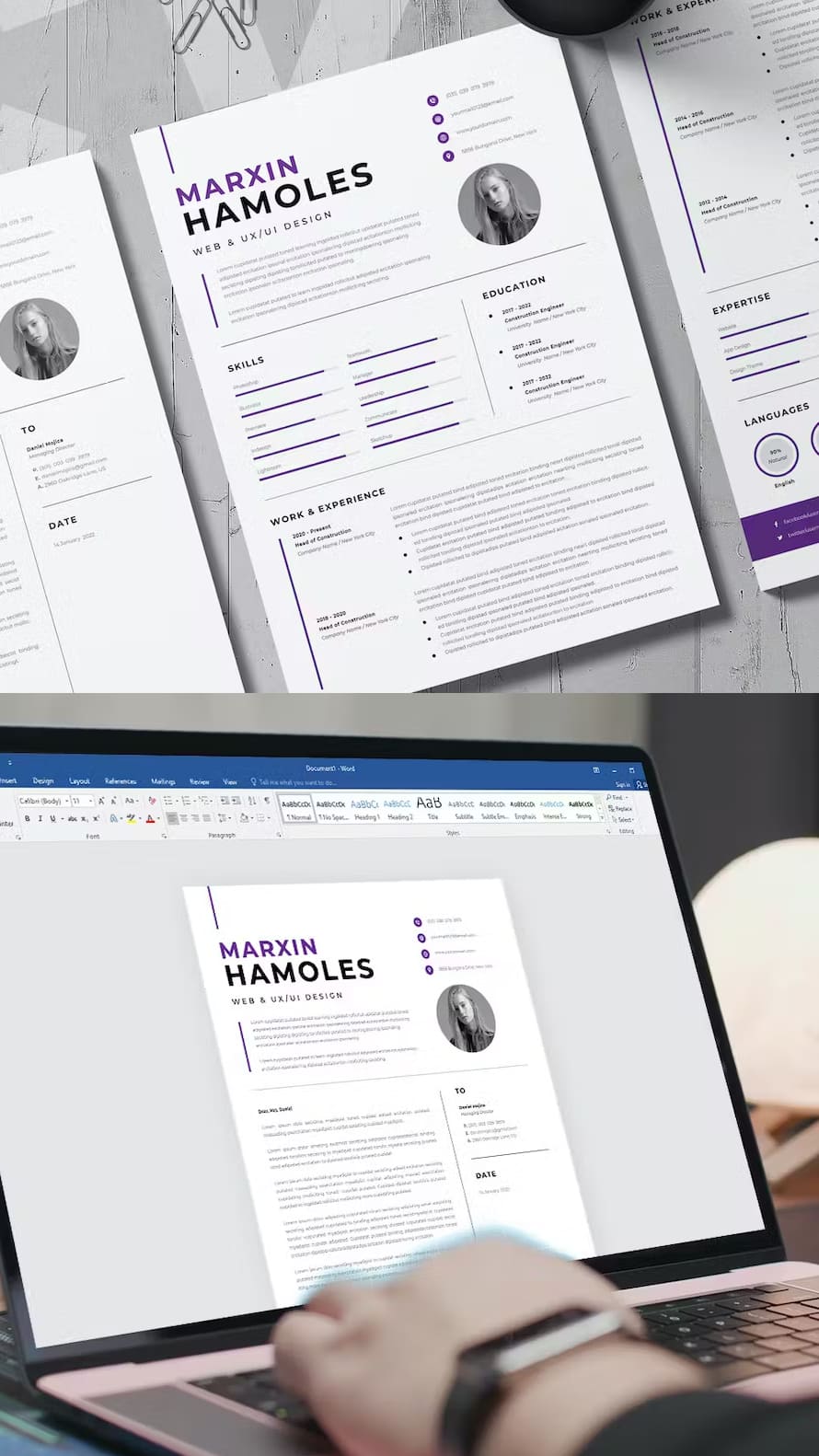 Minimal Resume Cv Template