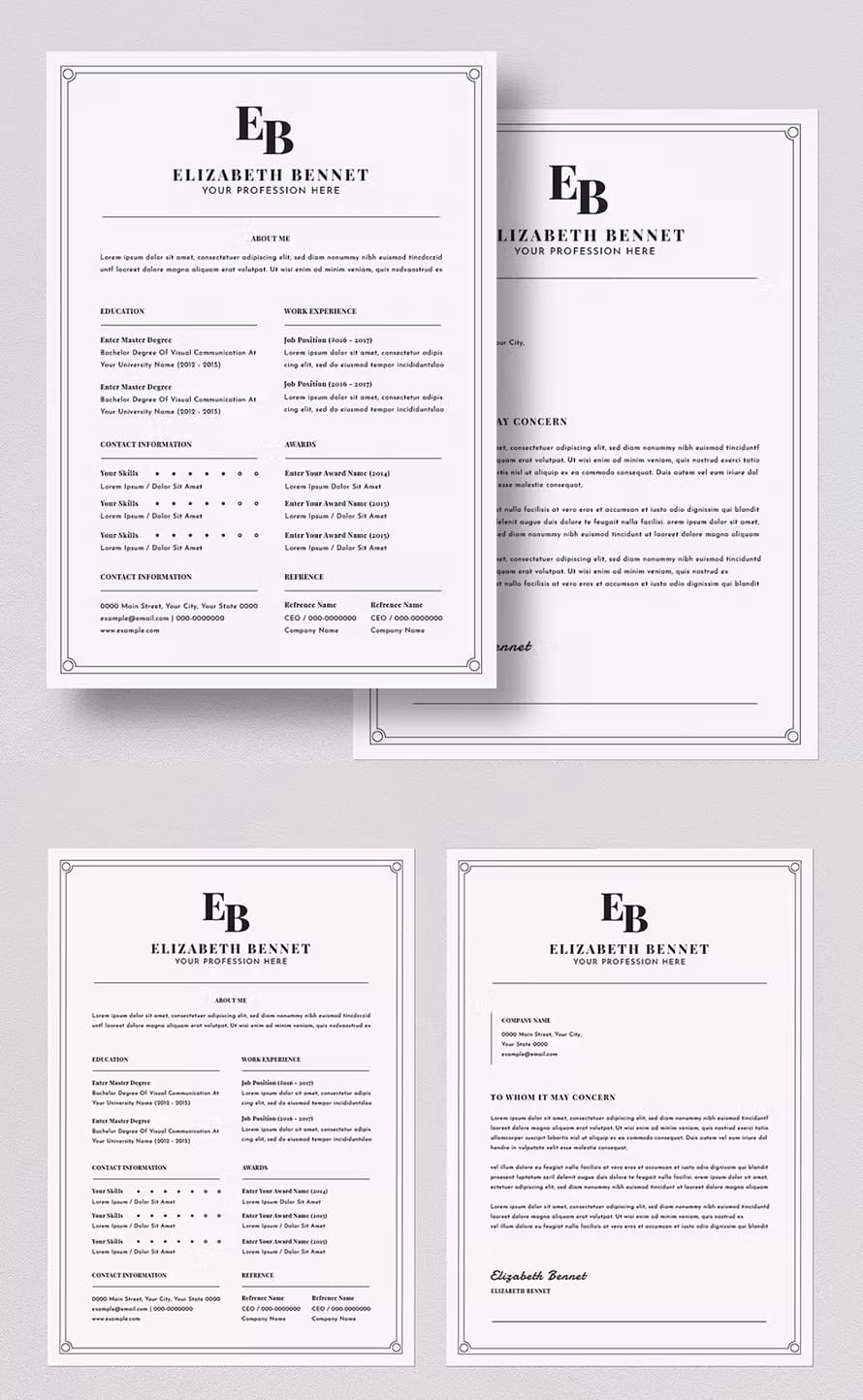 Minimal Resume Design