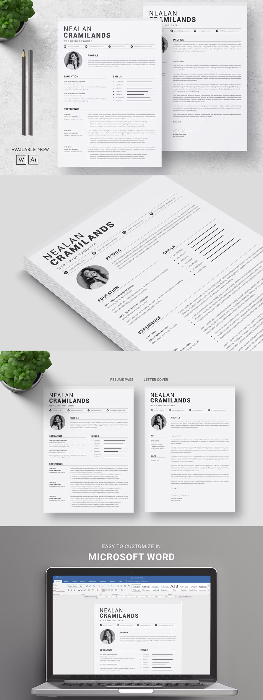 Minimalist Resume Word Template