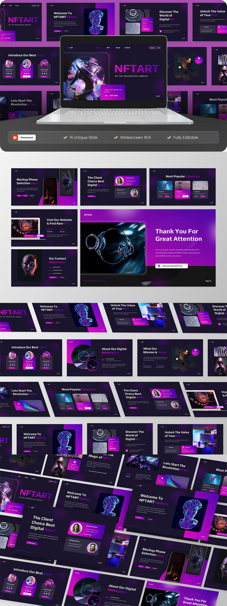 Nftart Nft Art Powerpoint Template