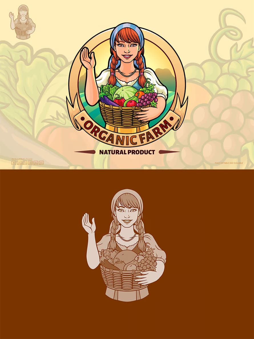 Organic Farm Fresh Logo
