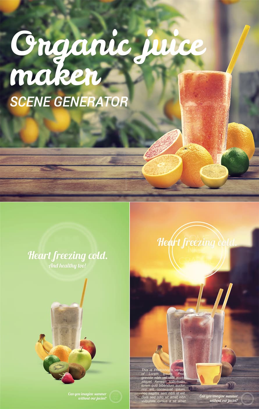 Organic Juice Maker Scene Generator