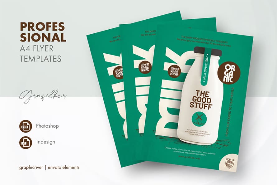 Organic Products Flyer Templates