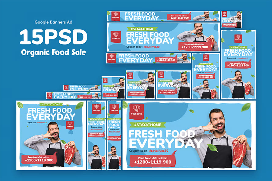 Organic Sale Banners Ad