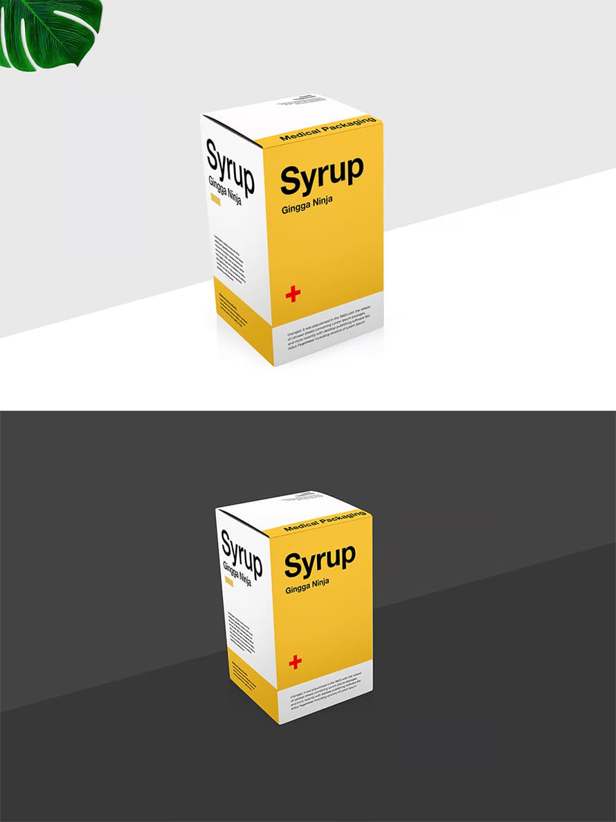 Paper Box Packaging Mockup