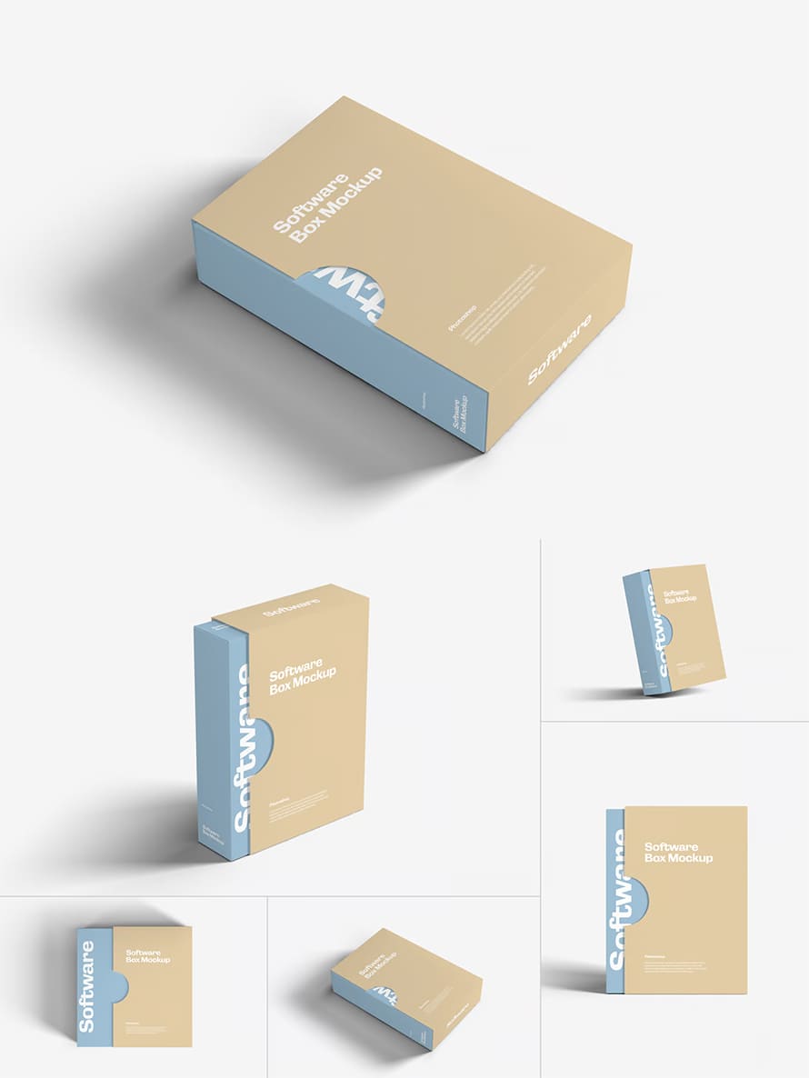 Software Box Mockups