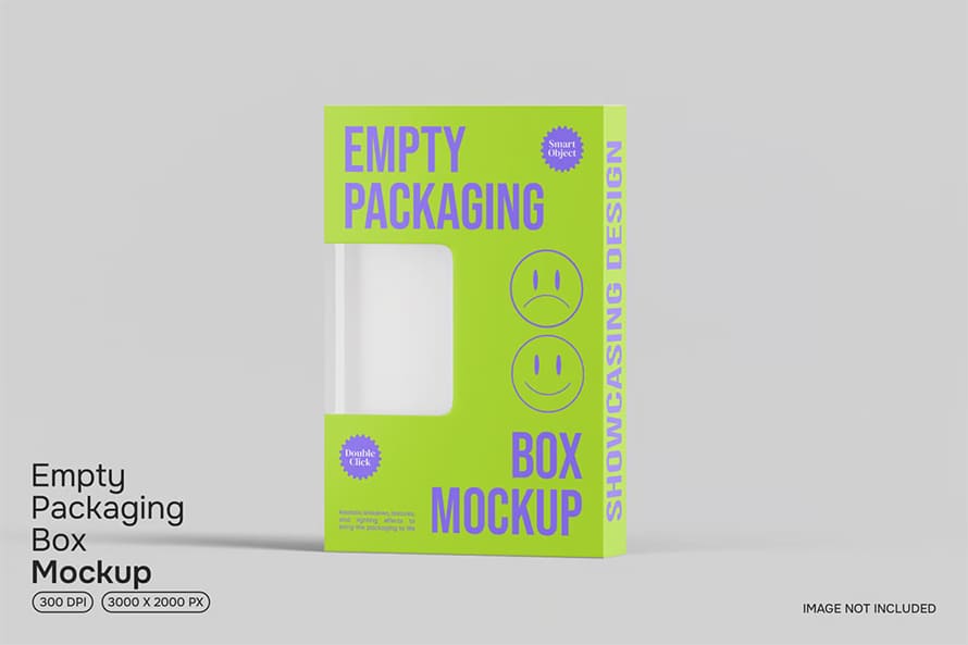 Empty Packaging Box Mockup