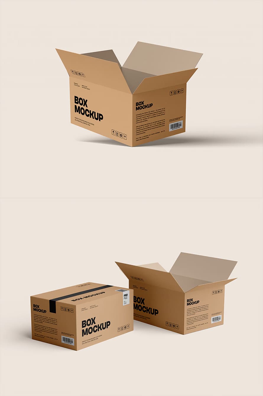 Side Box Mockup