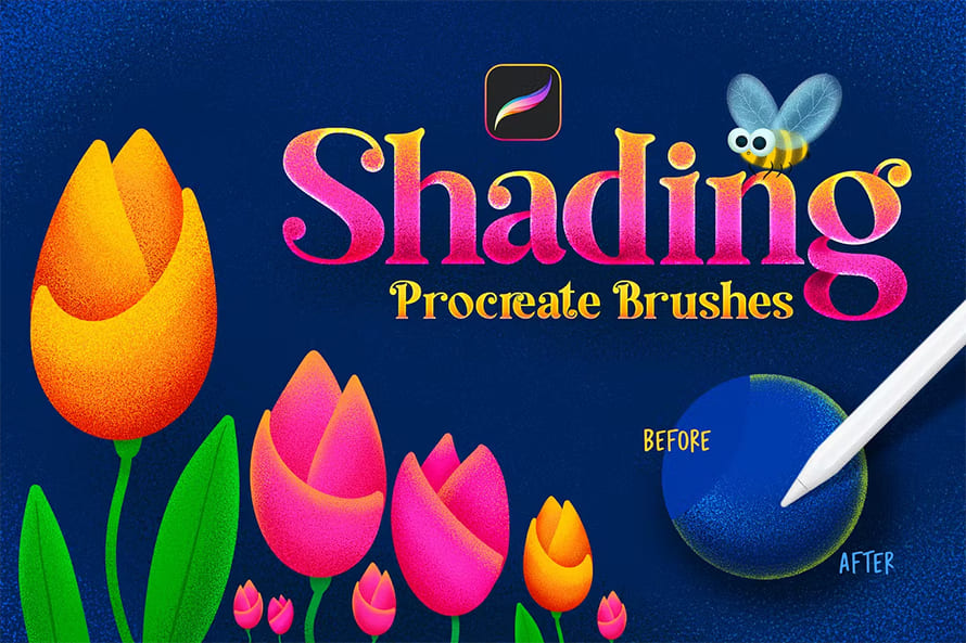 Shading Procreate Brushes (25 Brushes)