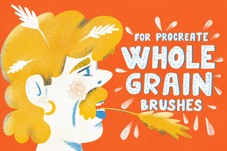 Whole Grain Brushes For Procreate (25 Brushes)