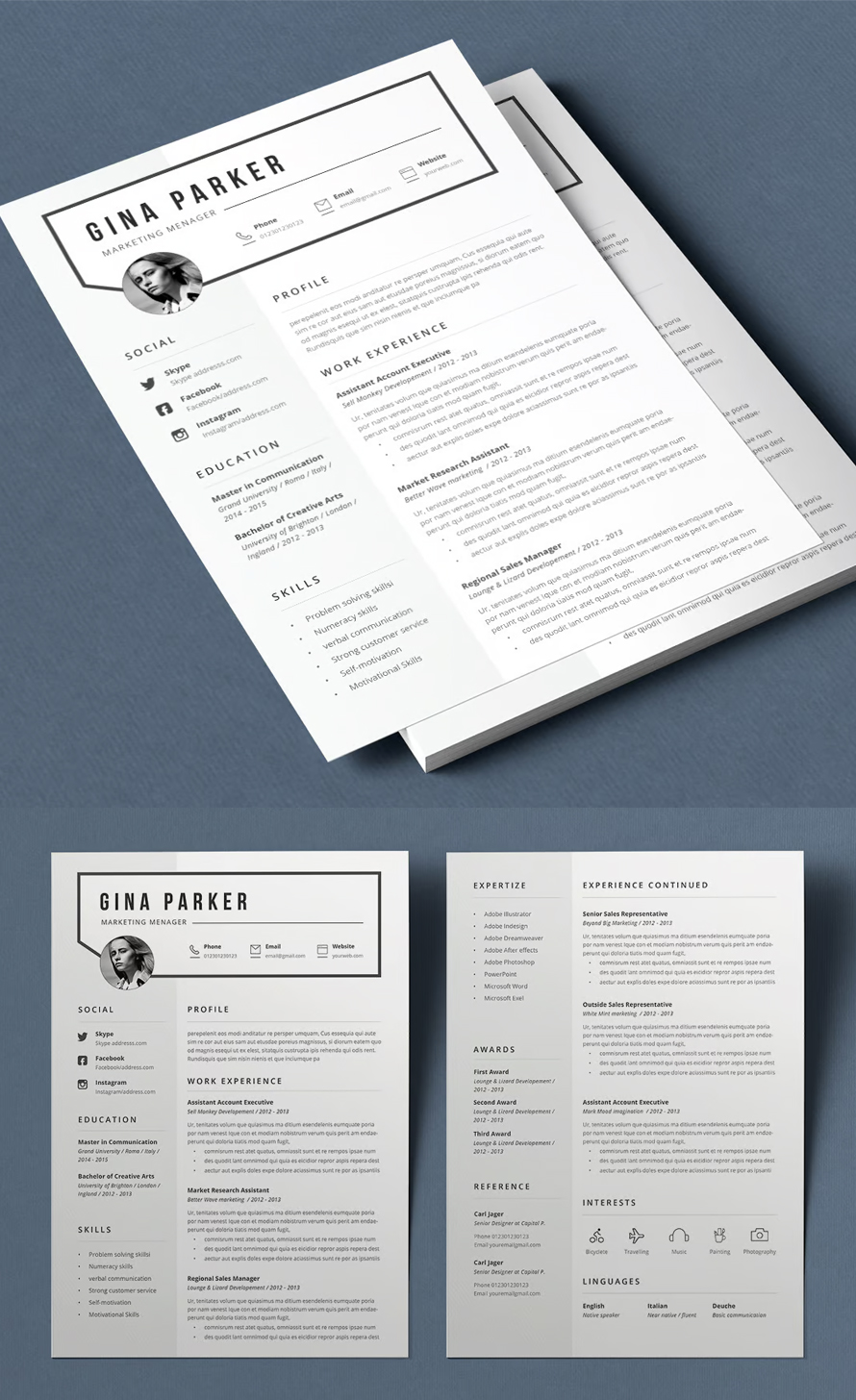Resume Gina Template