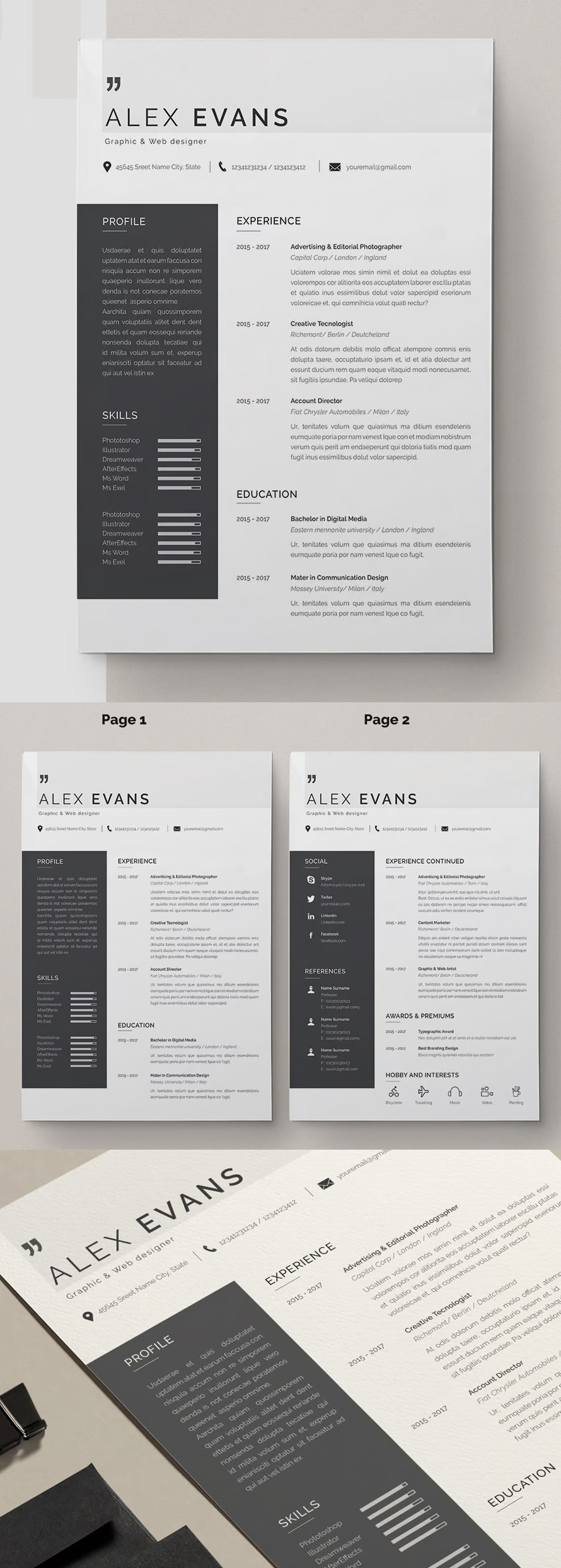 Perfect Modern Resume Template