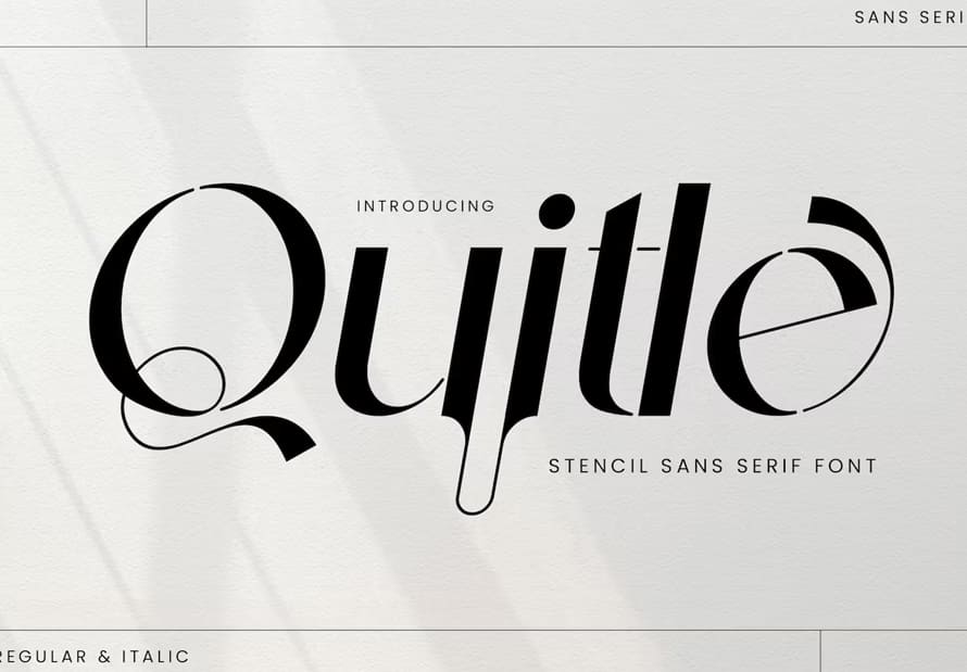 Quitle Sans Serif Font
