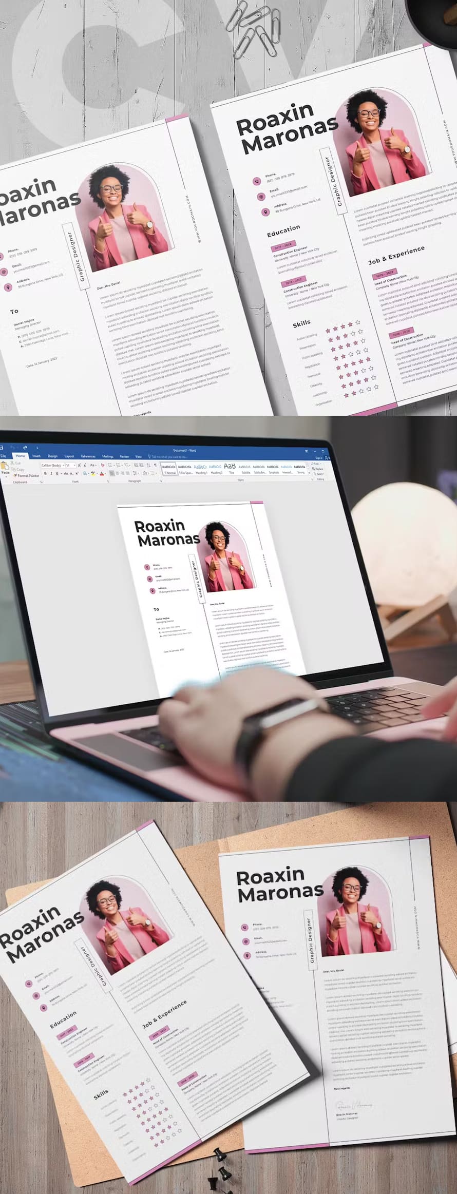 Professional Curriculum Vitae Resume Template