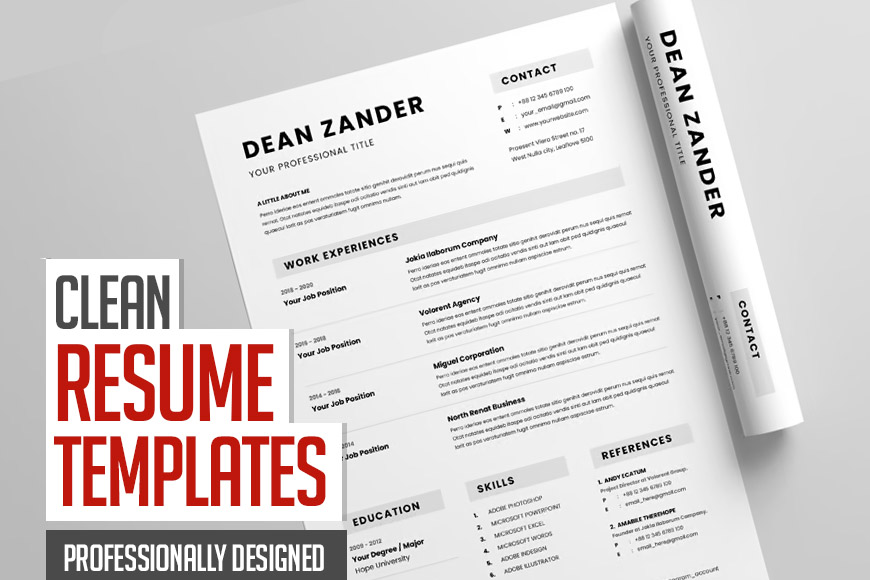 Resume Templates: 25+ Professionally Designed Resumes