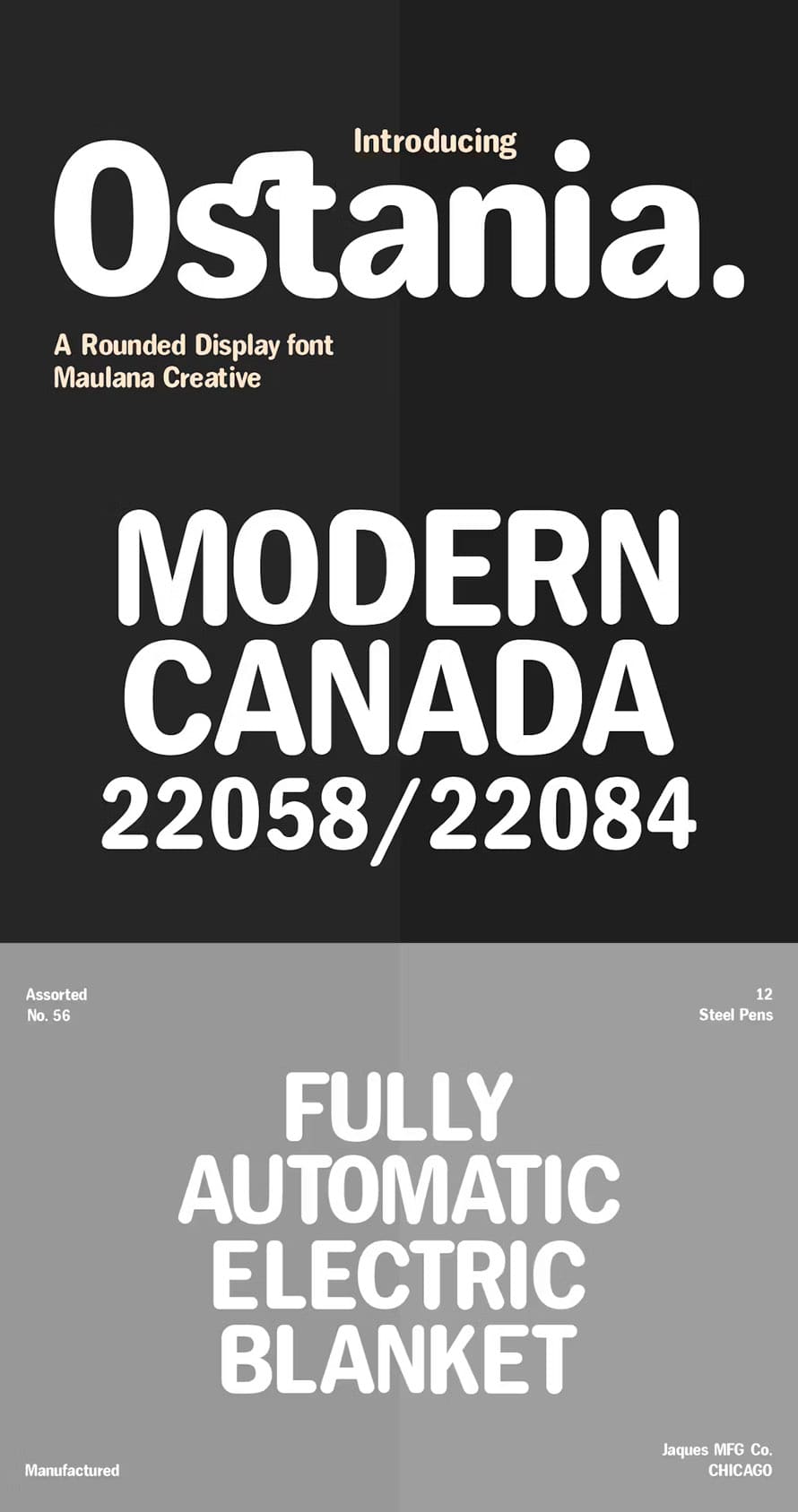 Ostania Rounded Display Font