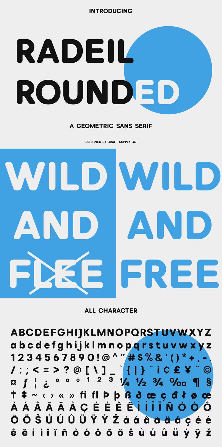 Radeil Rounded Font