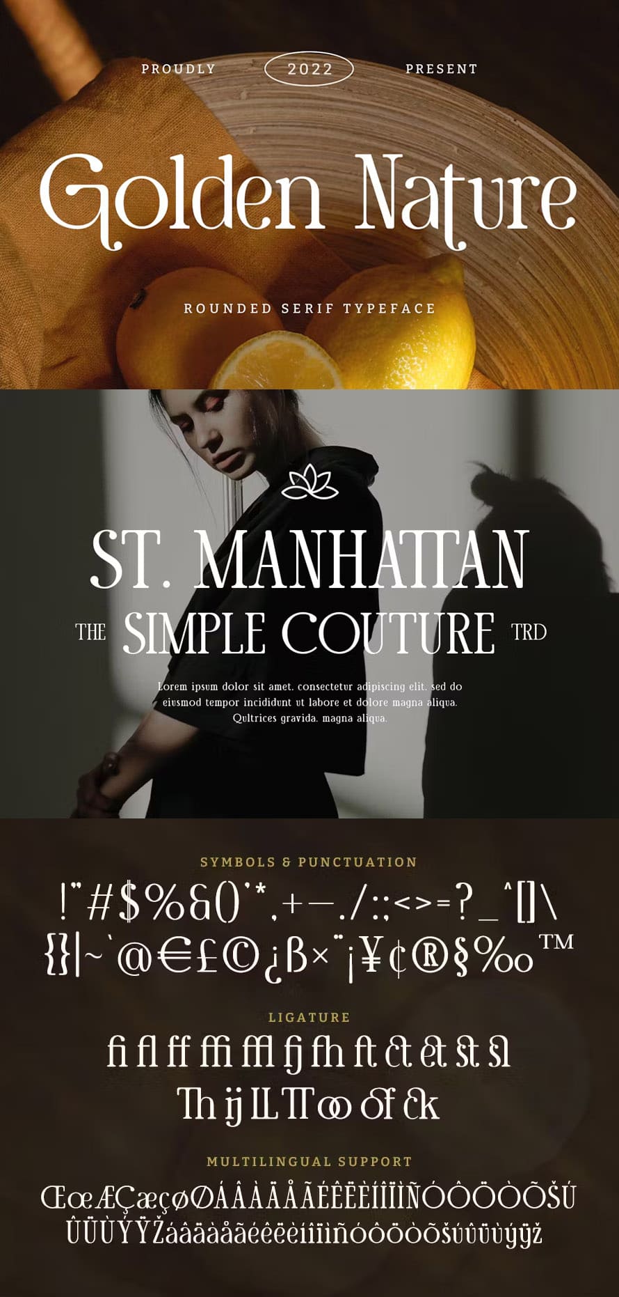 Golden Nature - Rounded Serif Typeface