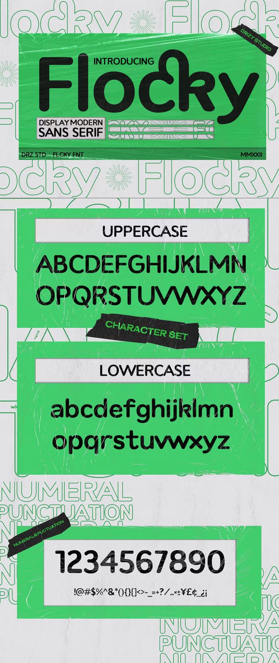 Flocky - Modern Rounded Font