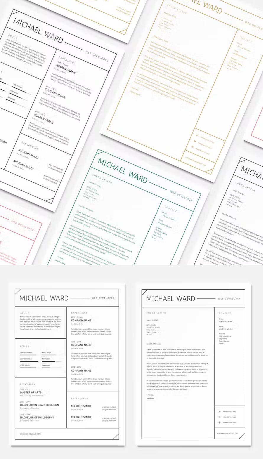Simple Resume Template Design