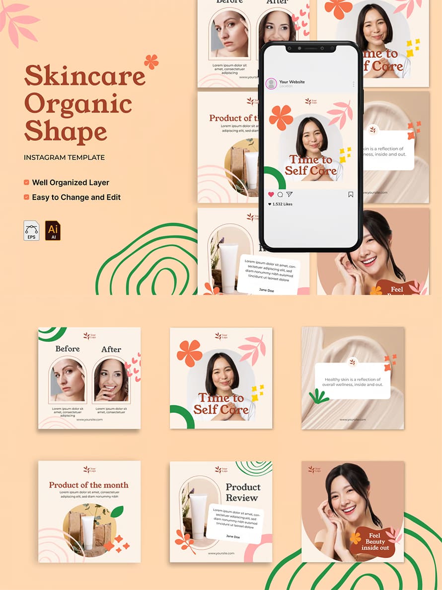 Skincare Organic Instagram Post