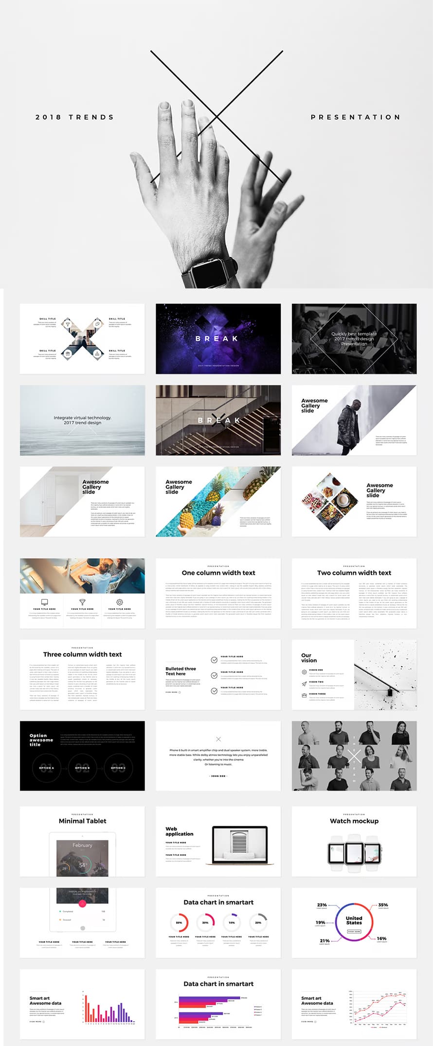 The X Powerpoint Template