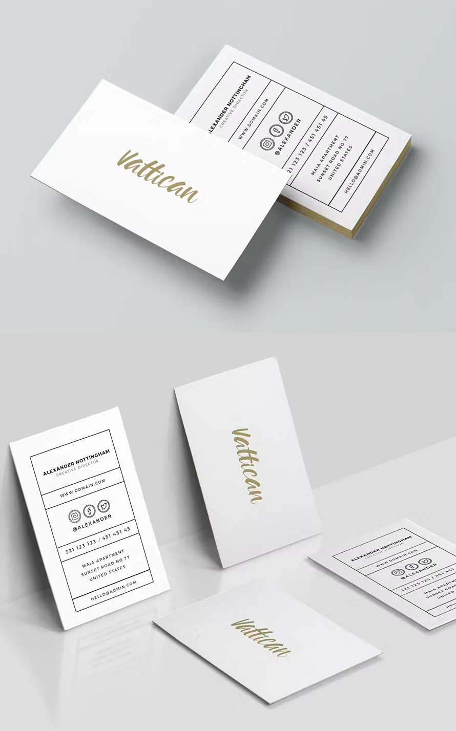 Vattican - Business Card Template