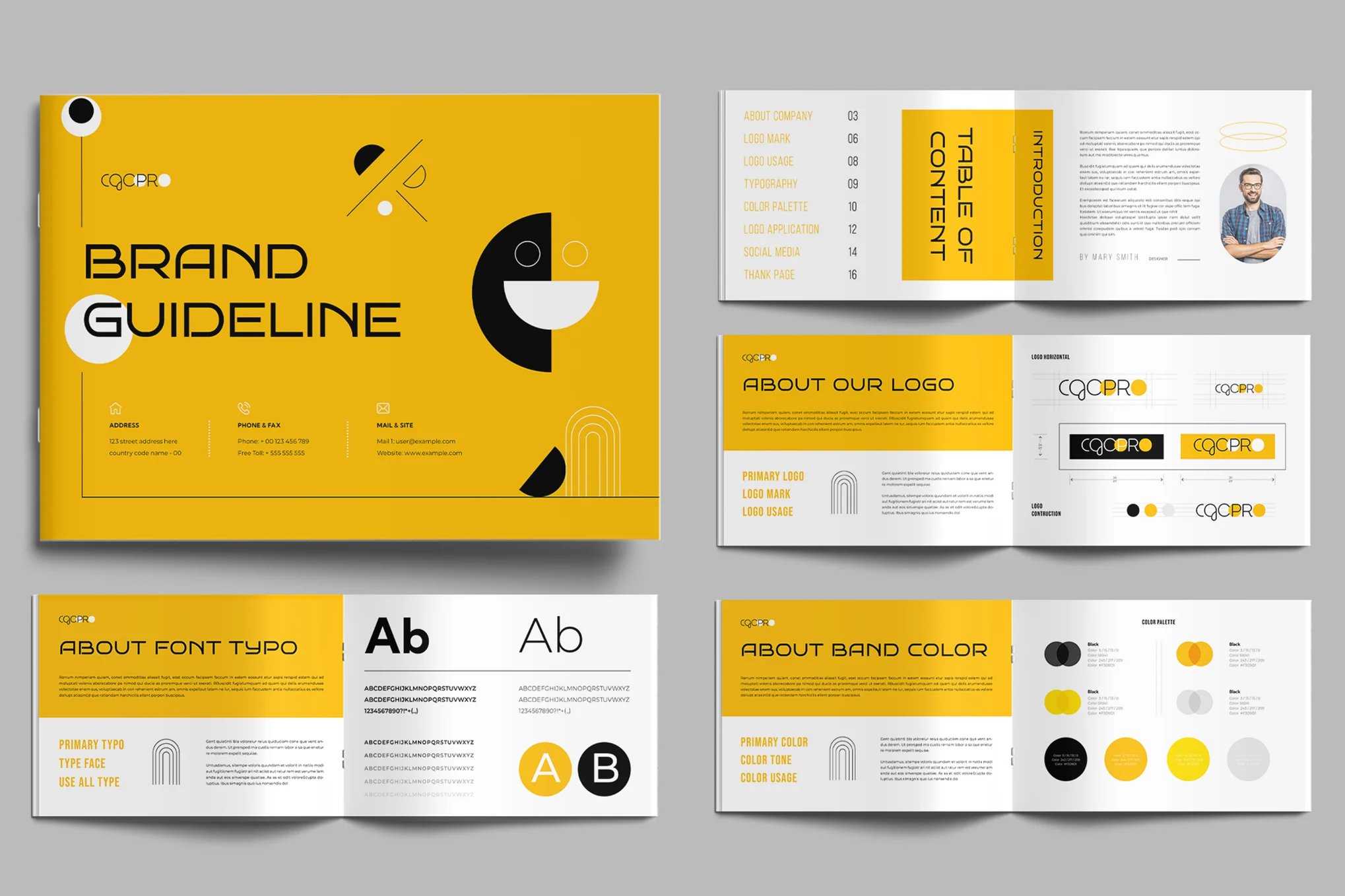 Clean Brand Guidelines Template