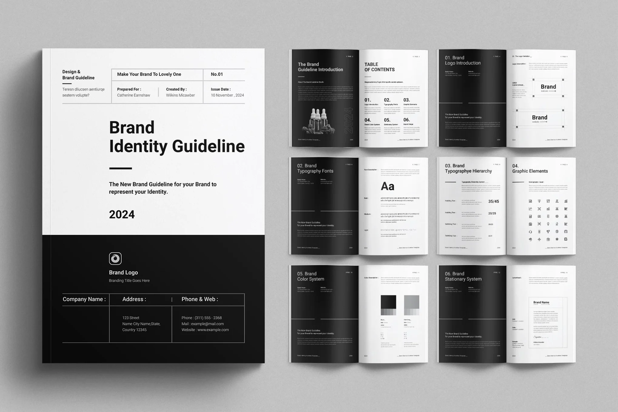 Brand Identity Guideline Design Layout Template