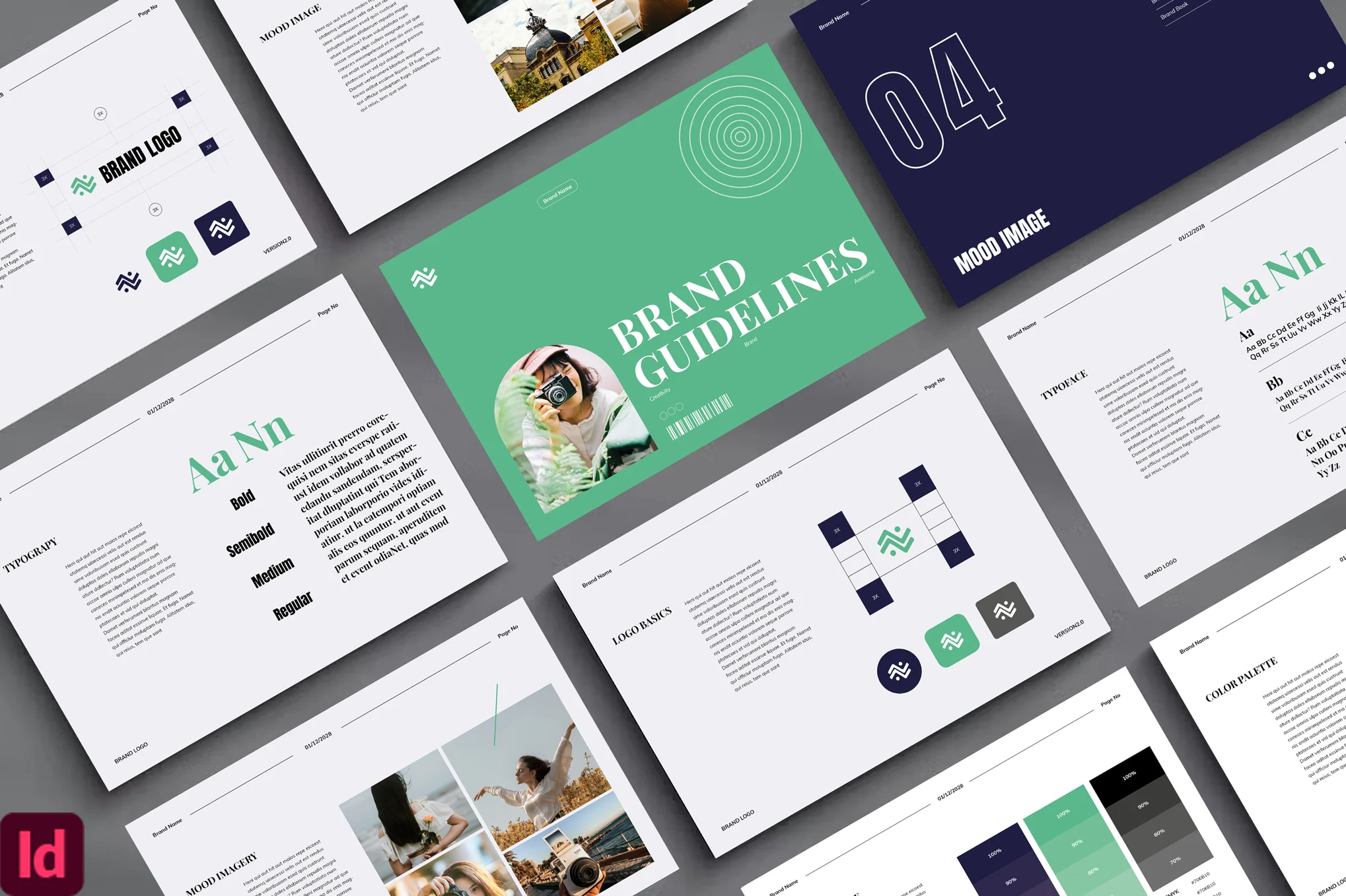 Moderen Elegant Brand Guideline Template