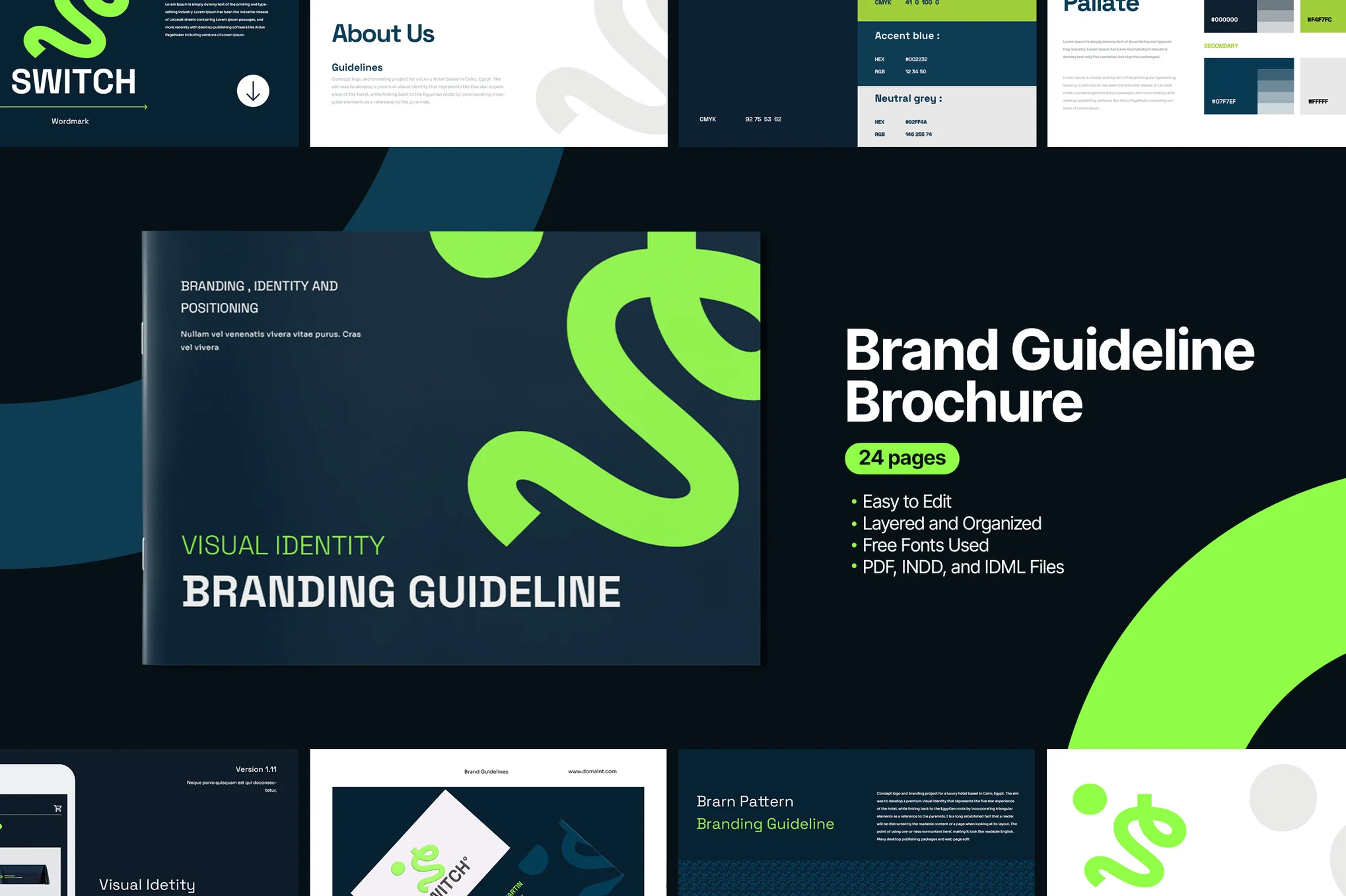 Editable Project Brand Guideline Template