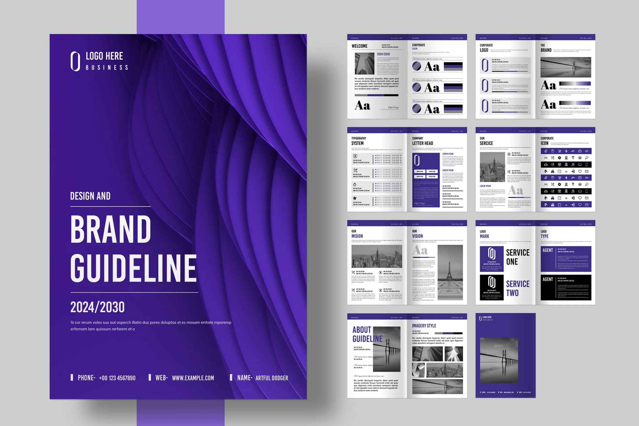 Multipurpose Brand Guideline Templates